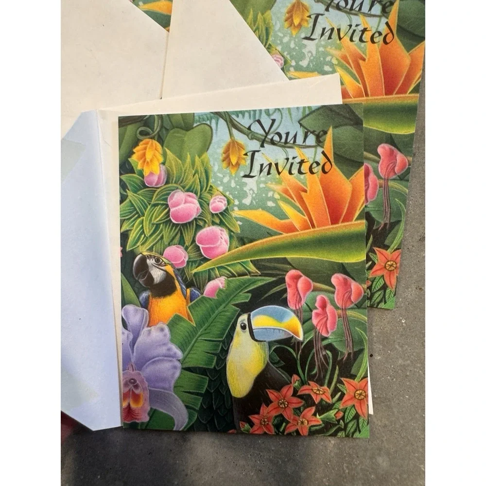 Vintage Party Invitation Card Lot Gangster Birds Humor Playing‎ Cards